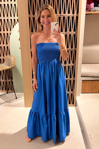 BANDEAU DRESS "ELPIS" BLUE