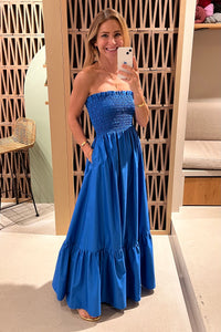 BANDEAU DRESS "ELPIS" BLUE