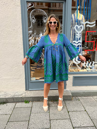 SHORT LINEN DRESS "FEATHER“