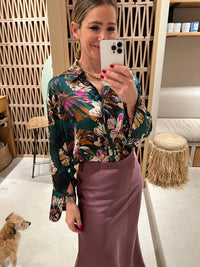 SATIN BLOUSE "DELIA"