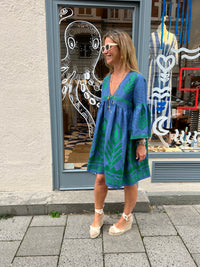 SHORT LINEN DRESS "FEATHER“