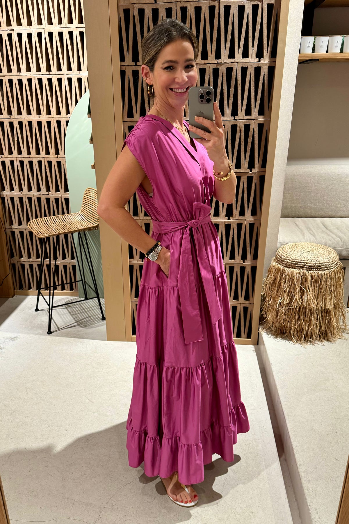 LONG SLEEVELESS DRESS "FAIDRA"