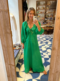 LONG LINEN DRESS "MINIMAL"