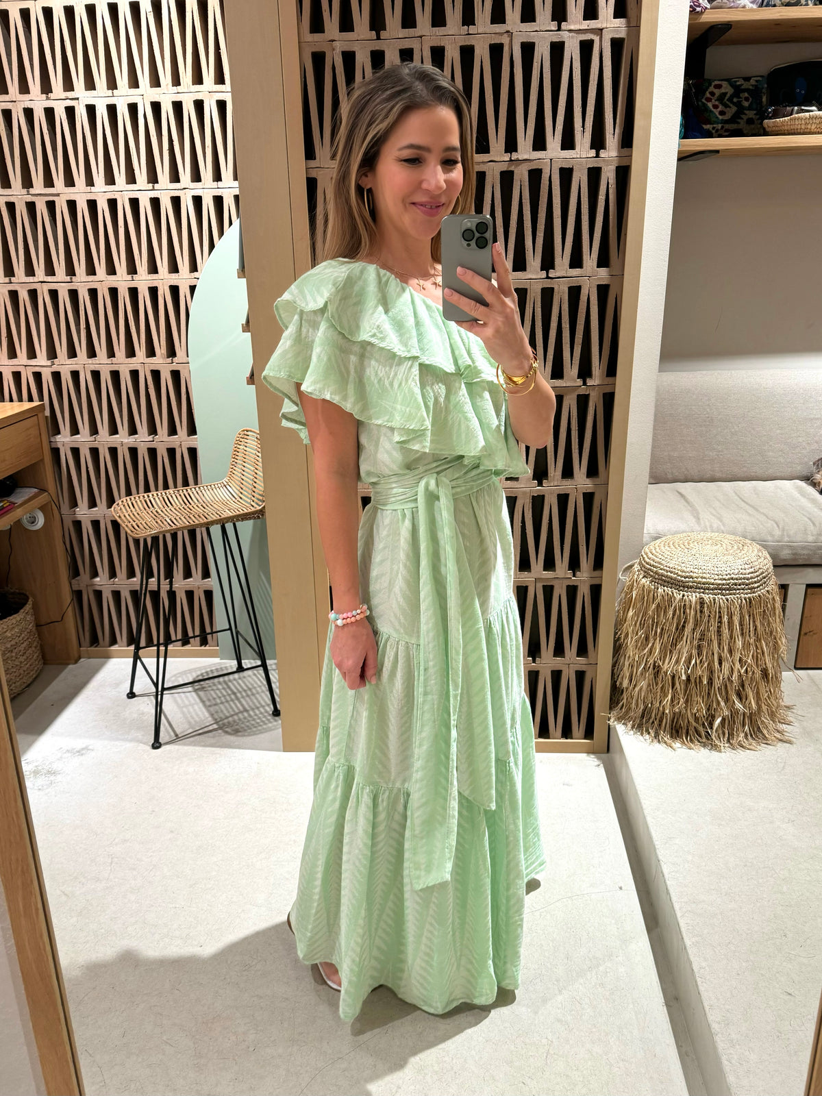 LONG ONE SHOULDER DRESS "FINIKAS"