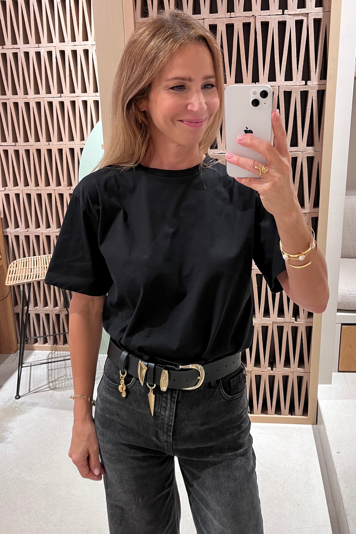 OVERSIZED ORGANIC COTTON T-SHIRT BLACK