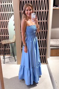 BANDEAU DRESS "ELPIS" LAVENDER BLUE