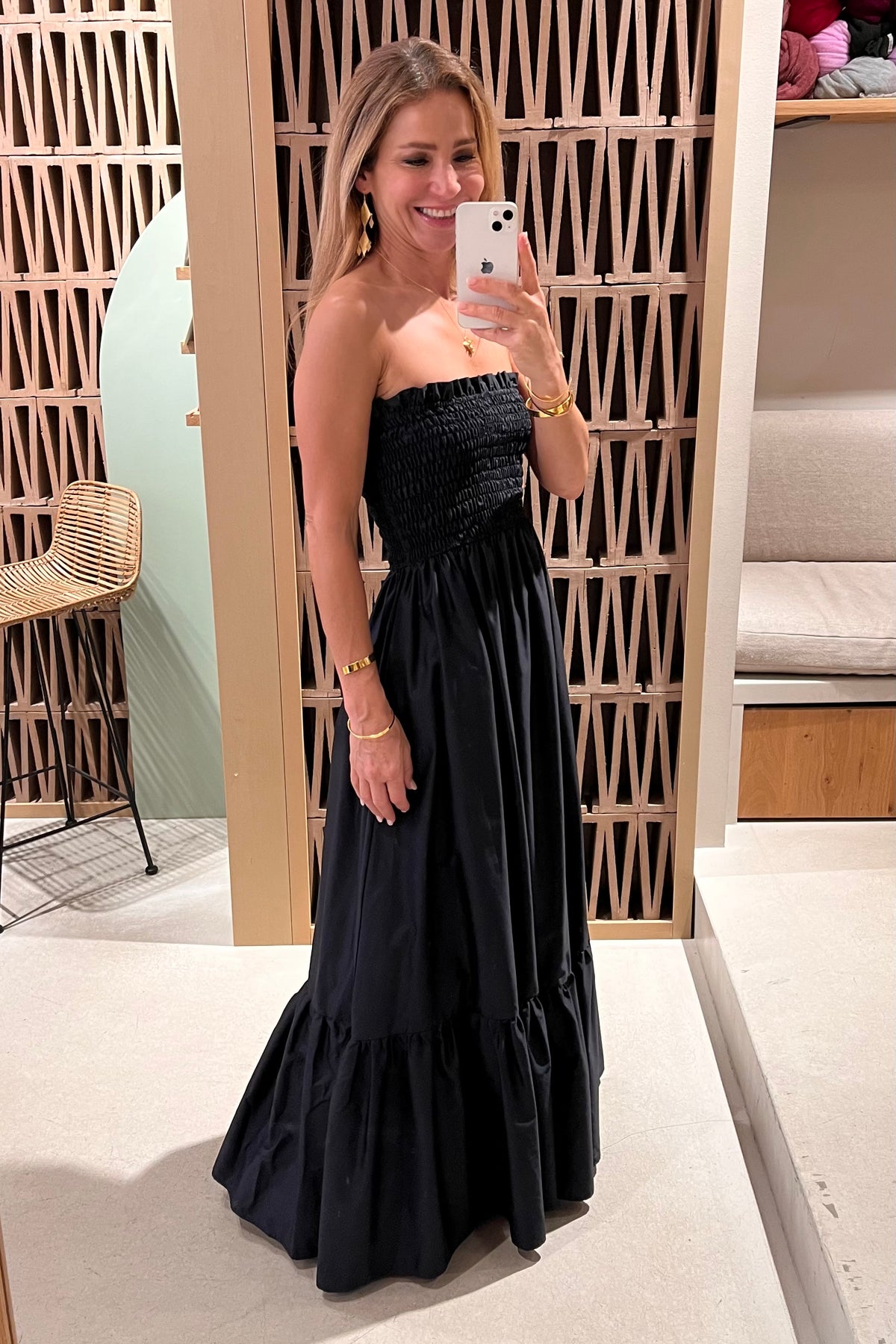 BANDEAU DRESS "ELPIS" BLACK