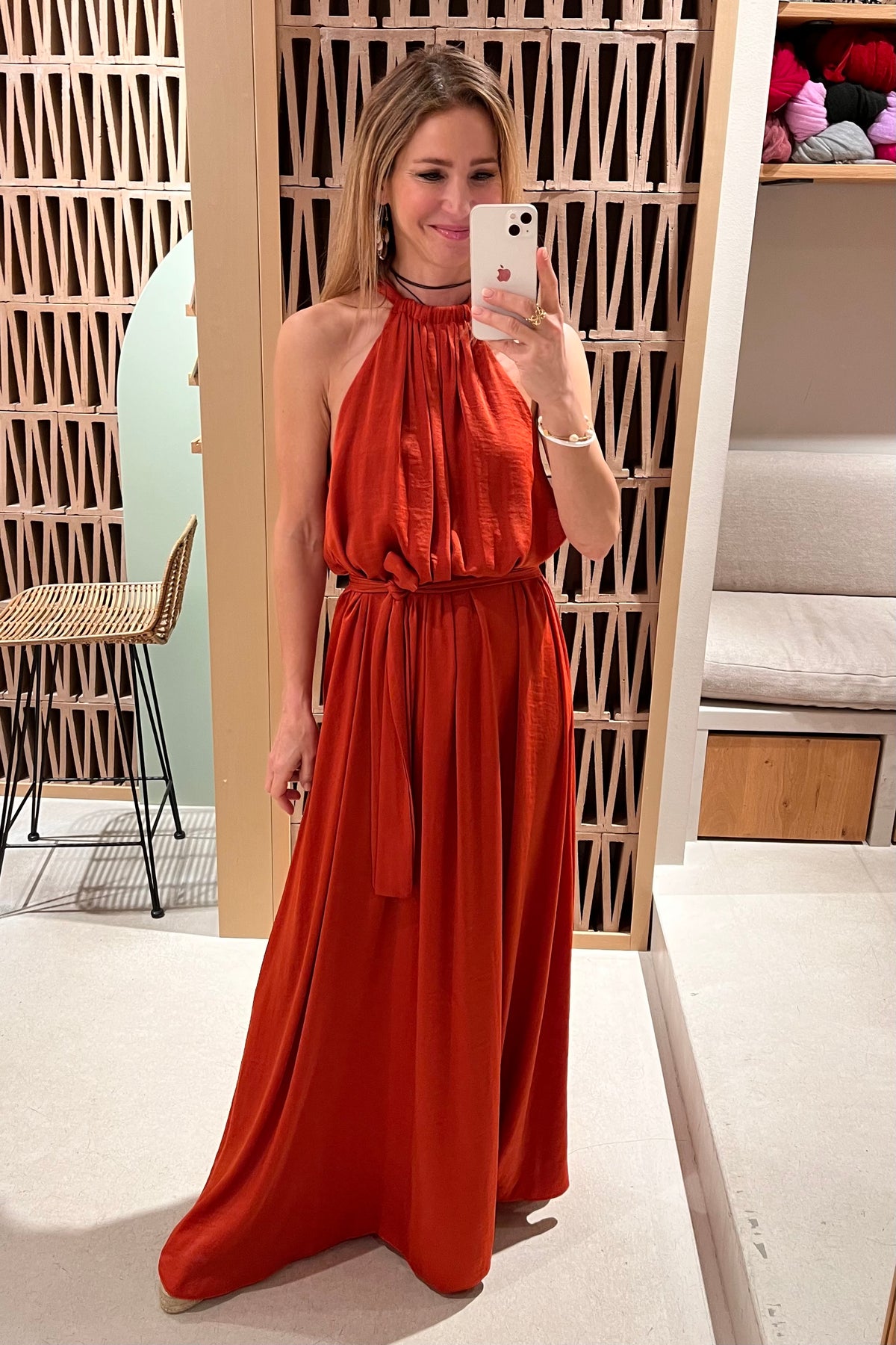 OVERSIZED LONG DRESS "ARTEMIS" BRICK