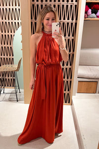 OVERSIZED LONG DRESS "ARTEMIS" BRICK