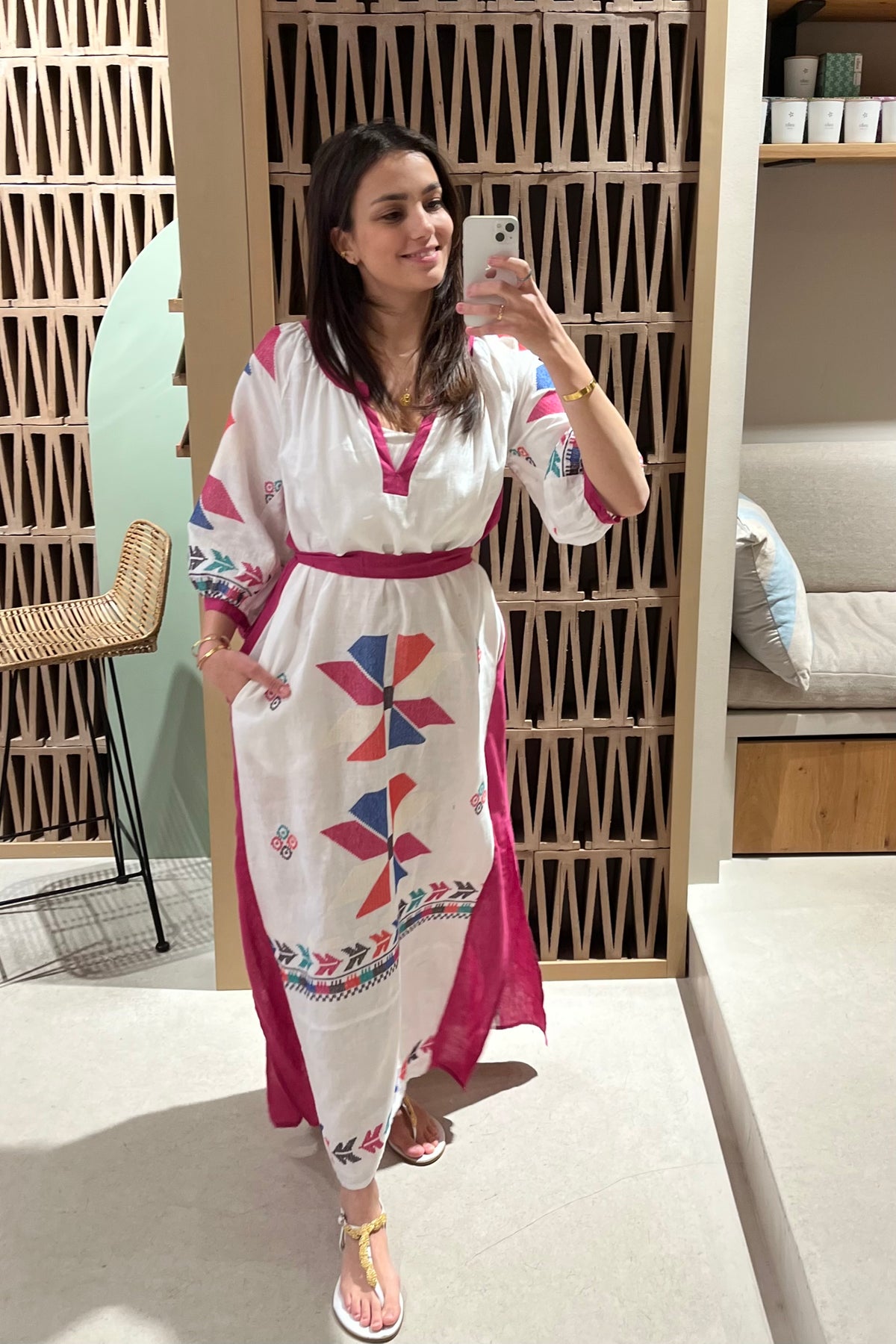 LONG LINEN DRESS "AEOLIS"