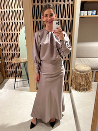 LONG DRESS “HELIUM” MAUVE