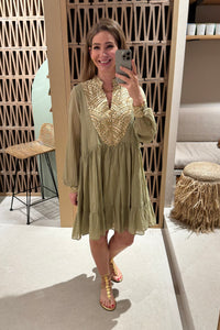 SHORT COTTON DRESS "TRIANGLE"