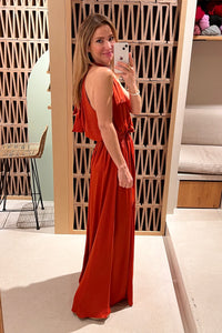 OVERSIZED LONG DRESS "ARTEMIS" BRICK