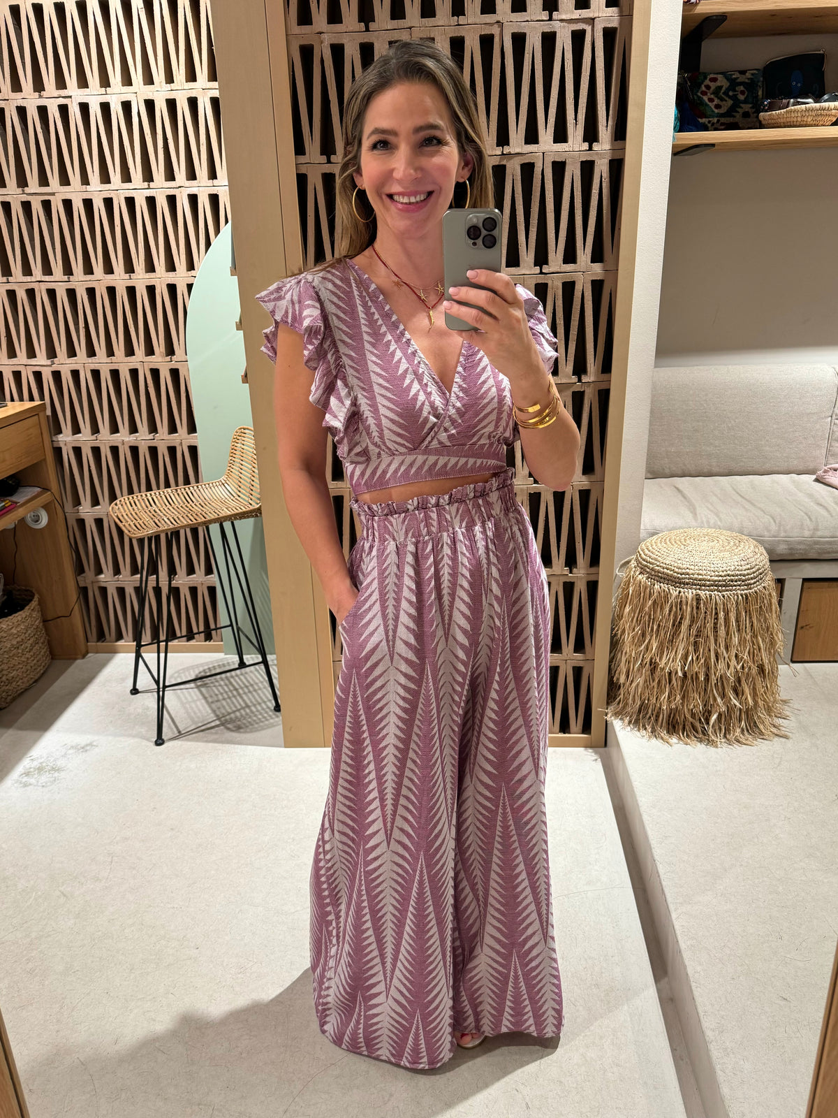 CROP TOP WITH RUFFLES "FINIKAS"