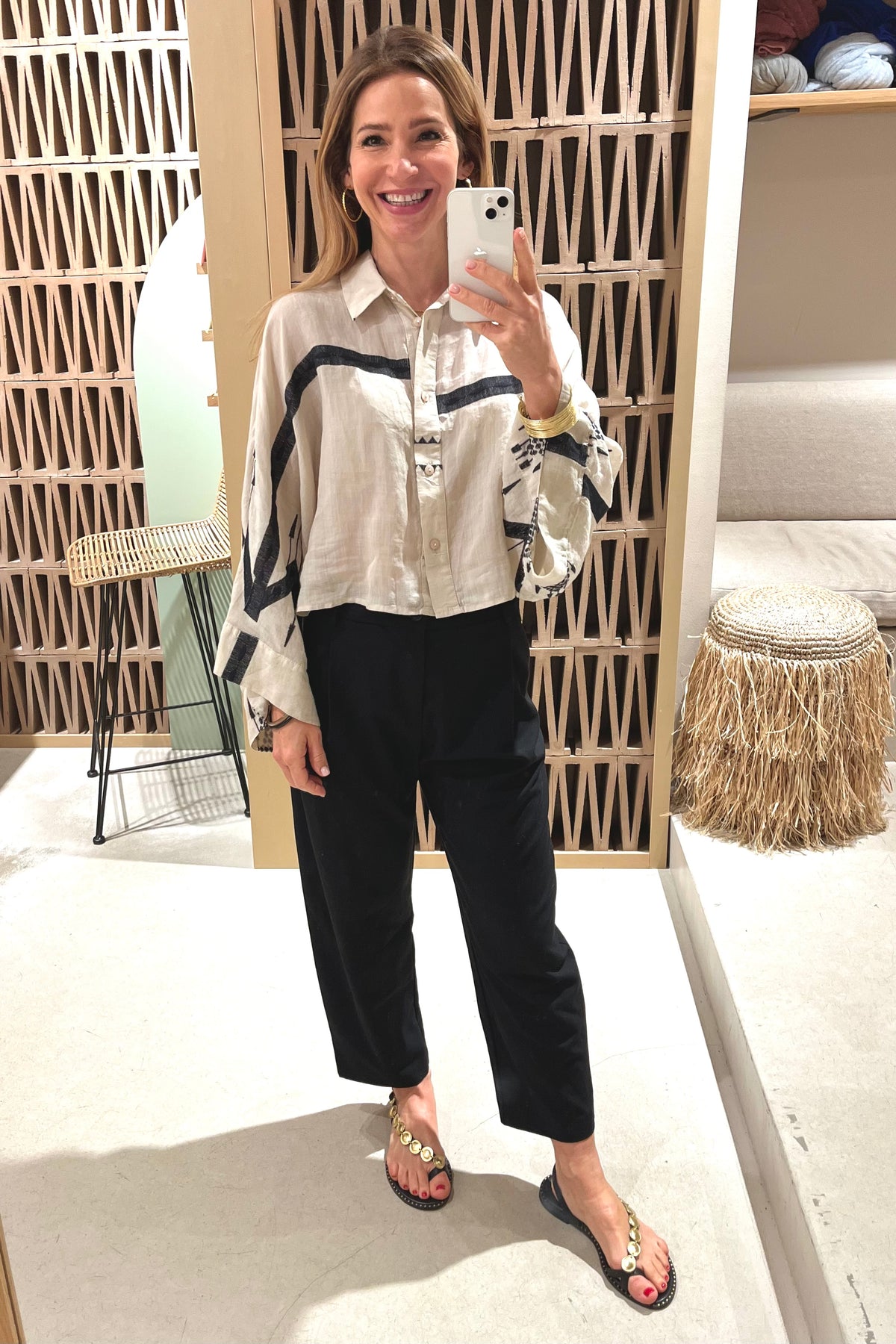 BARREL PANTS "ALEXIA" BLACK