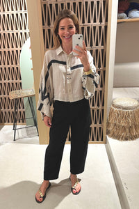 BARREL PANTS "ALEXIA" BLACK