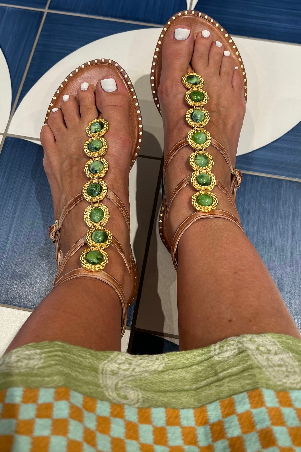 GLADIATOR SANDALS EMERALD