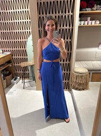 BACKLESS DRESS WITH CUTOUTS "MALIA"