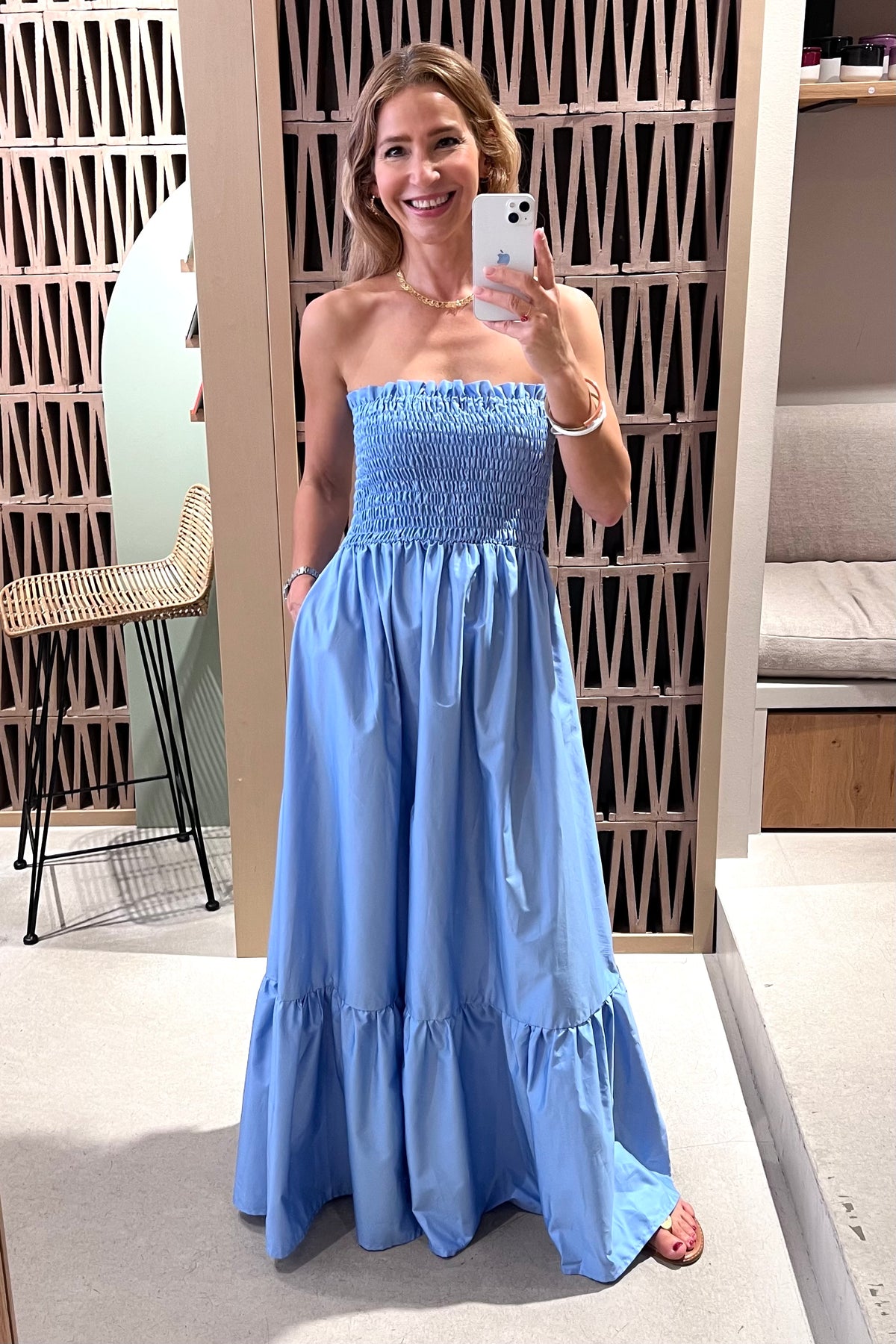 BANDEAU DRESS "ELPIS" LAVENDER BLUE