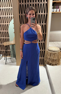 BACKLESS DRESS WITH CUTOUTS "MALIA"