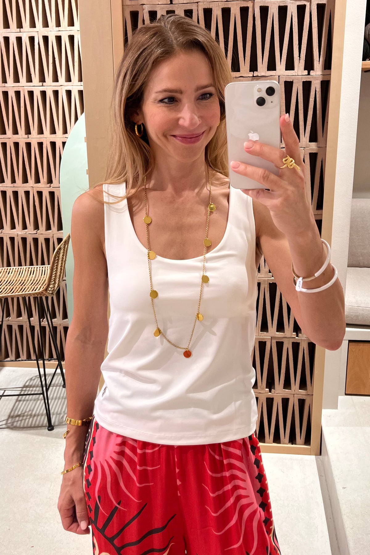 TANK TOP "IRIS" WHITE