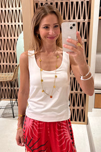 TANK TOP "IRIS" WHITE