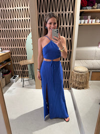 BACKLESS DRESS WITH CUTOUTS "MALIA"