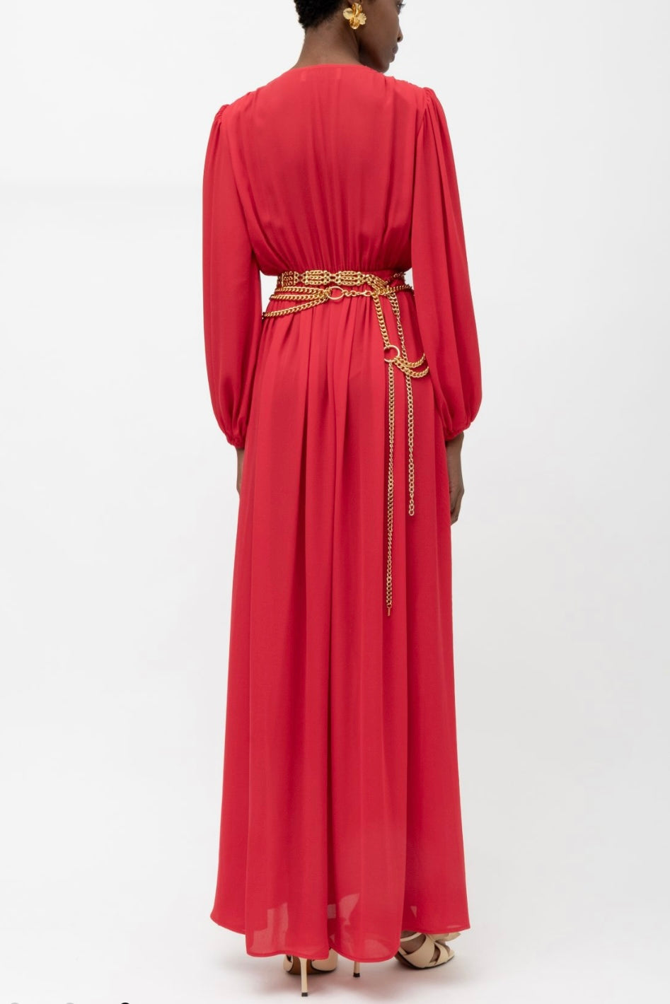 LONG DRESS "SEFARA" LIPSTICK RED