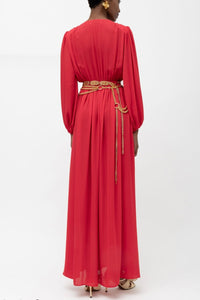 LONG DRESS "SEFARA" LIPSTICK RED