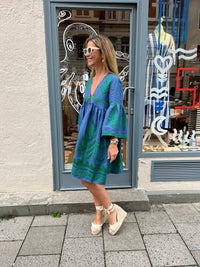 SHORT LINEN DRESS "FEATHER“