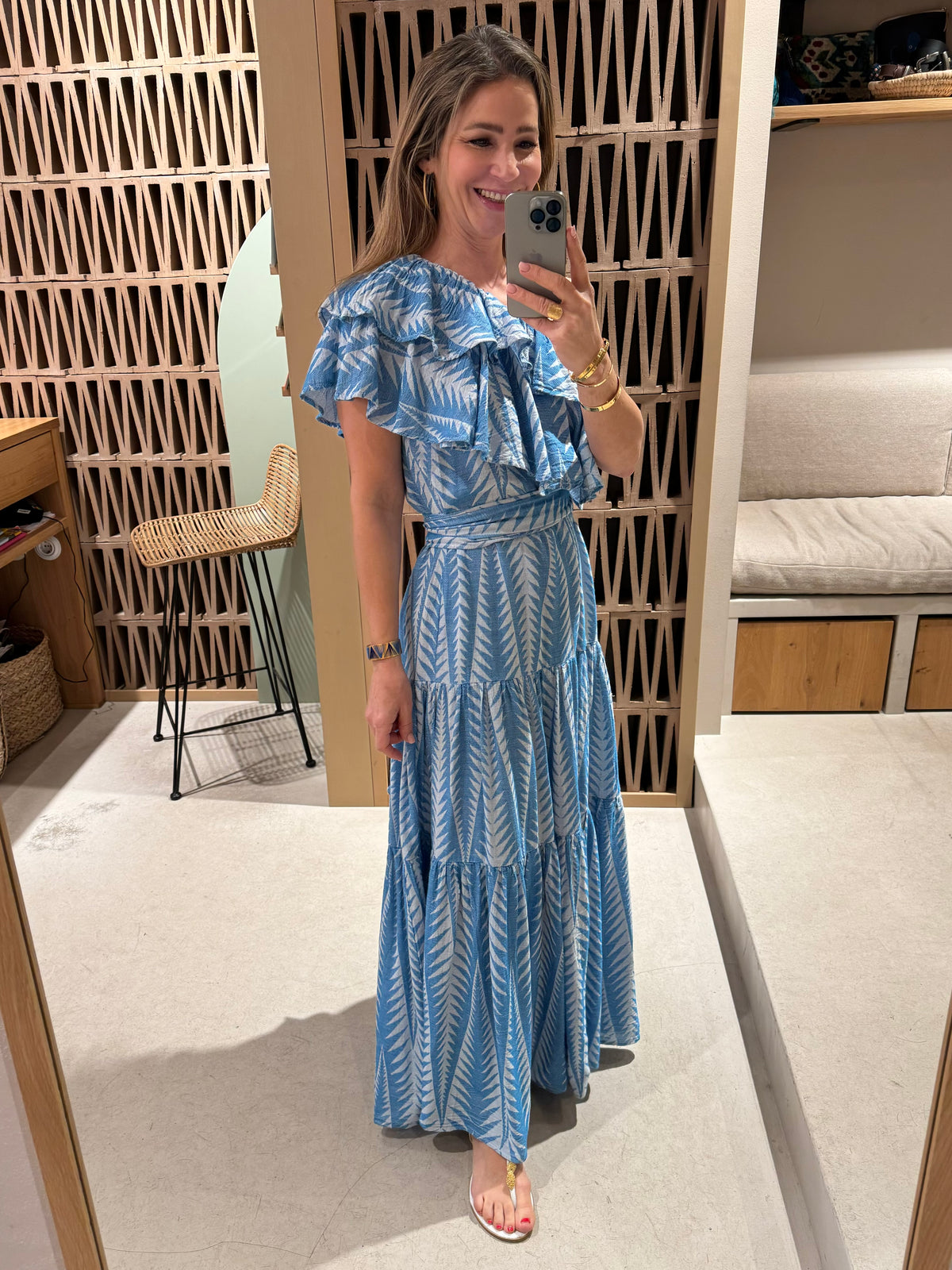 LONG ONE SHOULDER DRESS "FINIKAS"