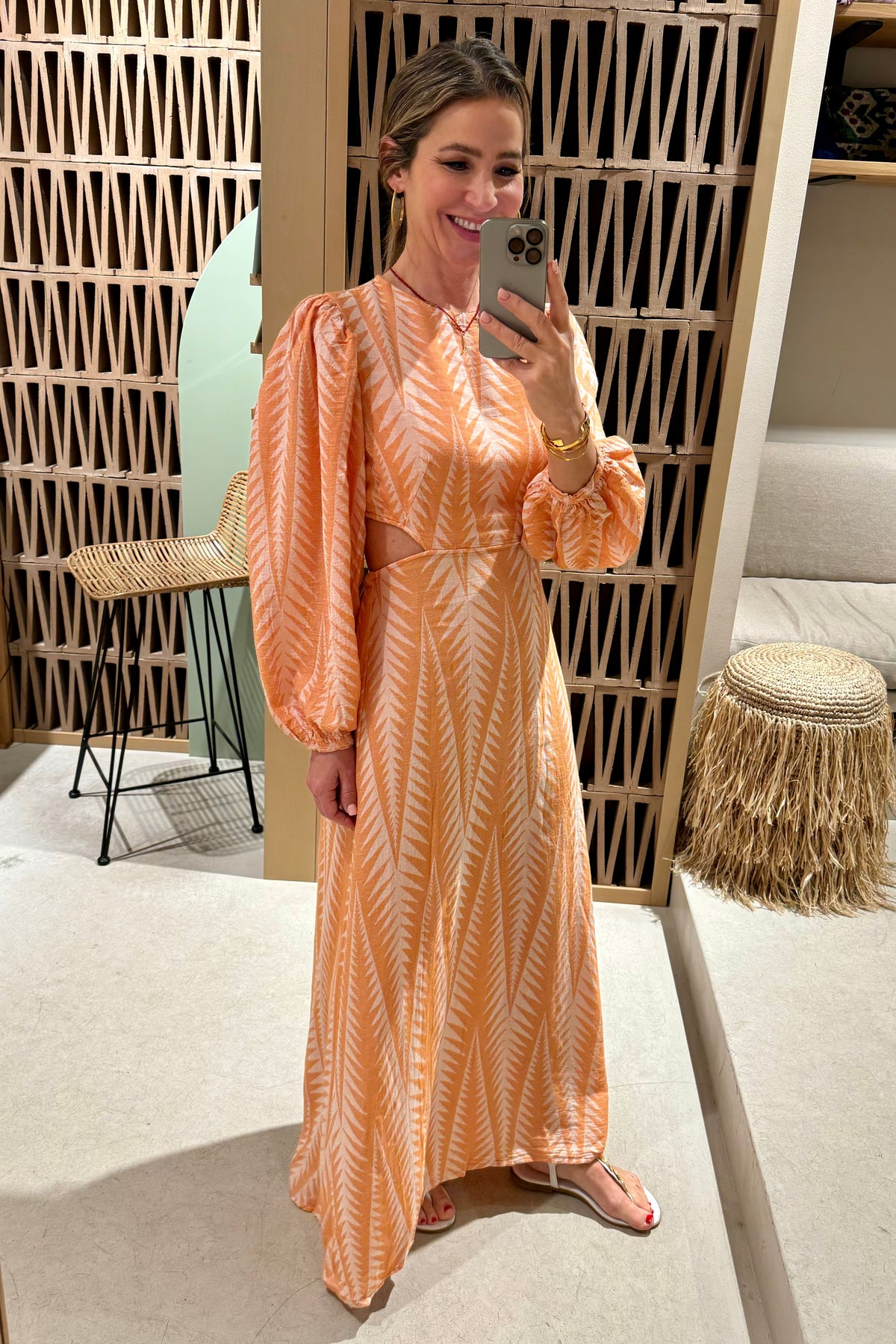 LONG DRESS WITH OPEN BACK "FINIKAS"