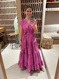 LONG SLEEVELESS DRESS "FAIDRA"