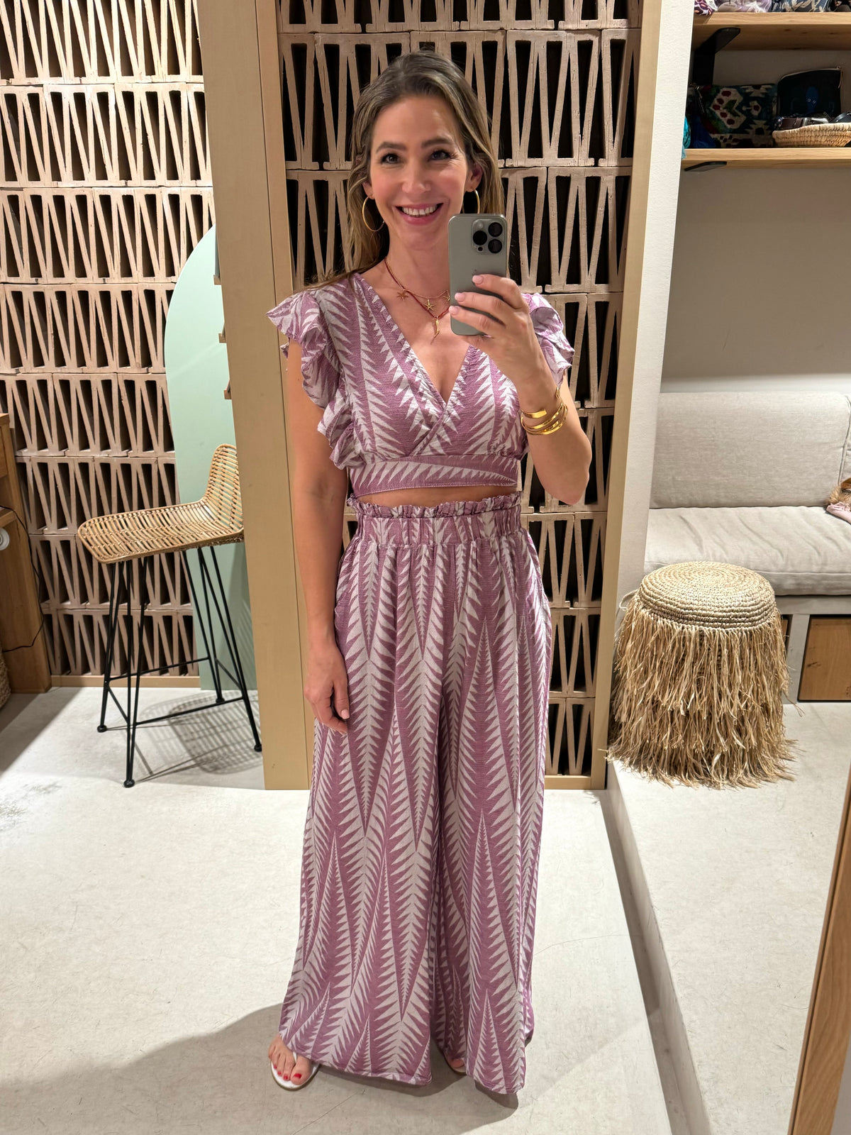 CROP TOP WITH RUFFLES "FINIKAS"