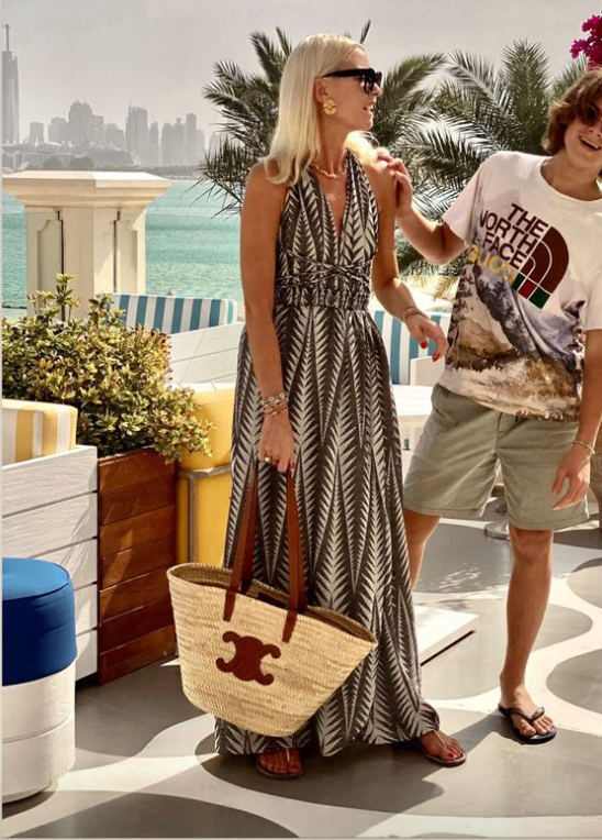 LONG NECKHOLDER DRESS "FINIKAS"