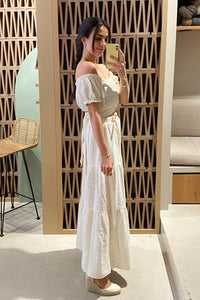 MUSSLINE CROP TOP "PATMOS" NATURAL