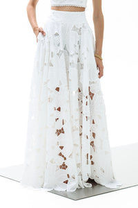 LACE SKIRT "KEA" WHITE