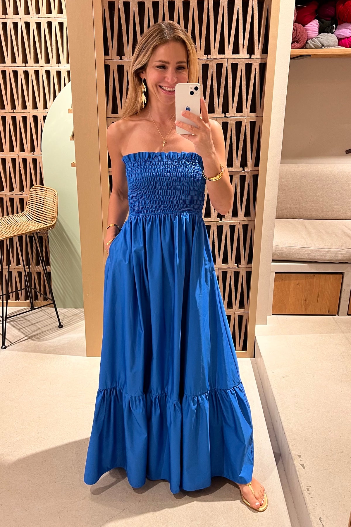 BANDEAU DRESS "ELPIS" BLUE