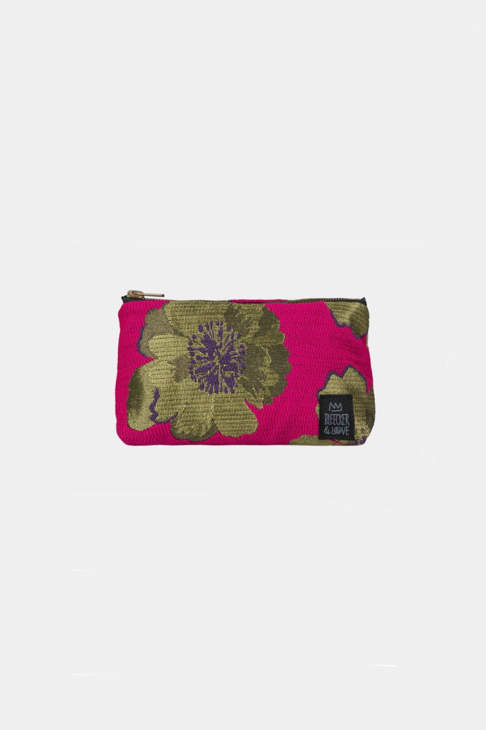 MINI POUCH "CAMILLE" MAGENTA/OLIVE