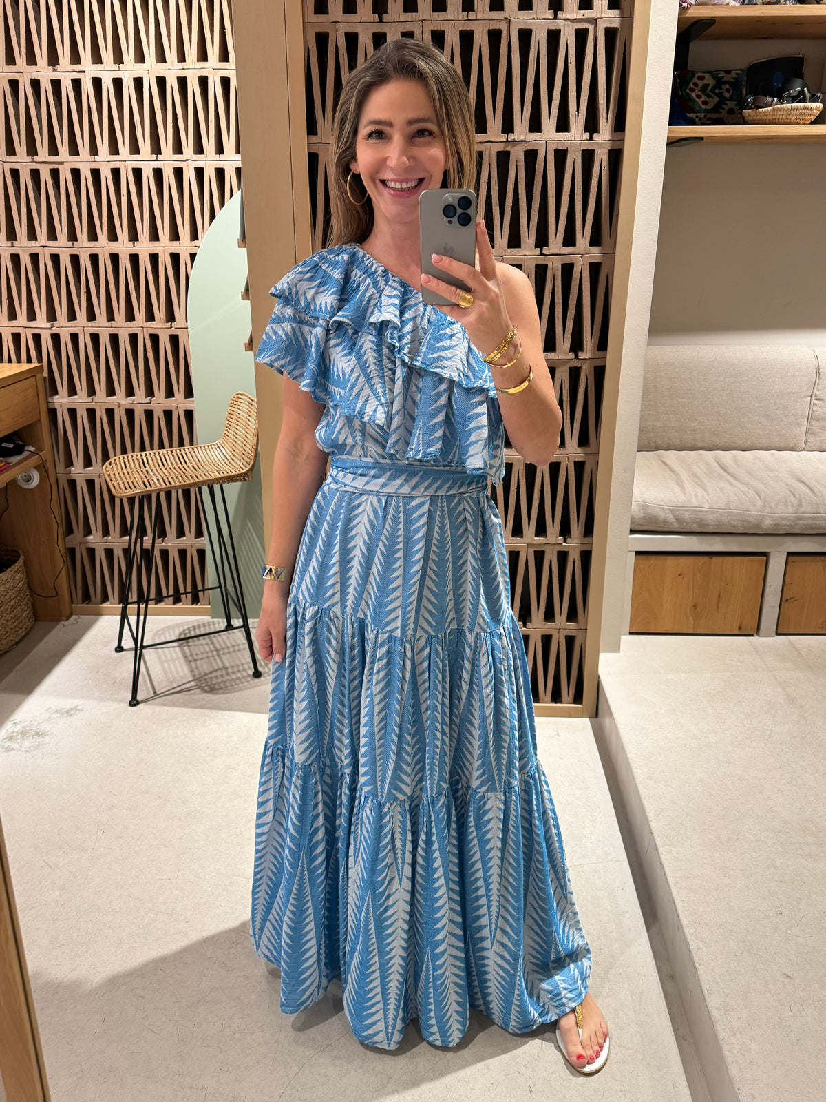 LONG ONE SHOULDER DRESS "FINIKAS"