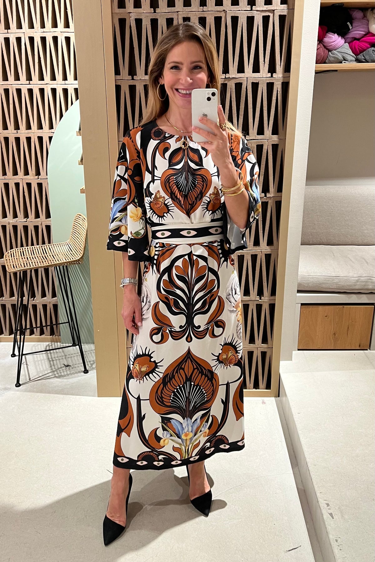 LONG DRESS "ORNAMENTAL" MULTICOLOR