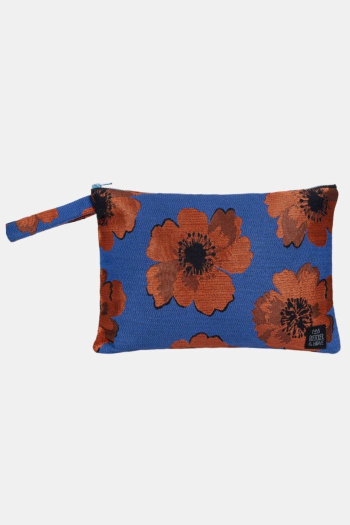 POUCH "COPPER" BLUE/RED