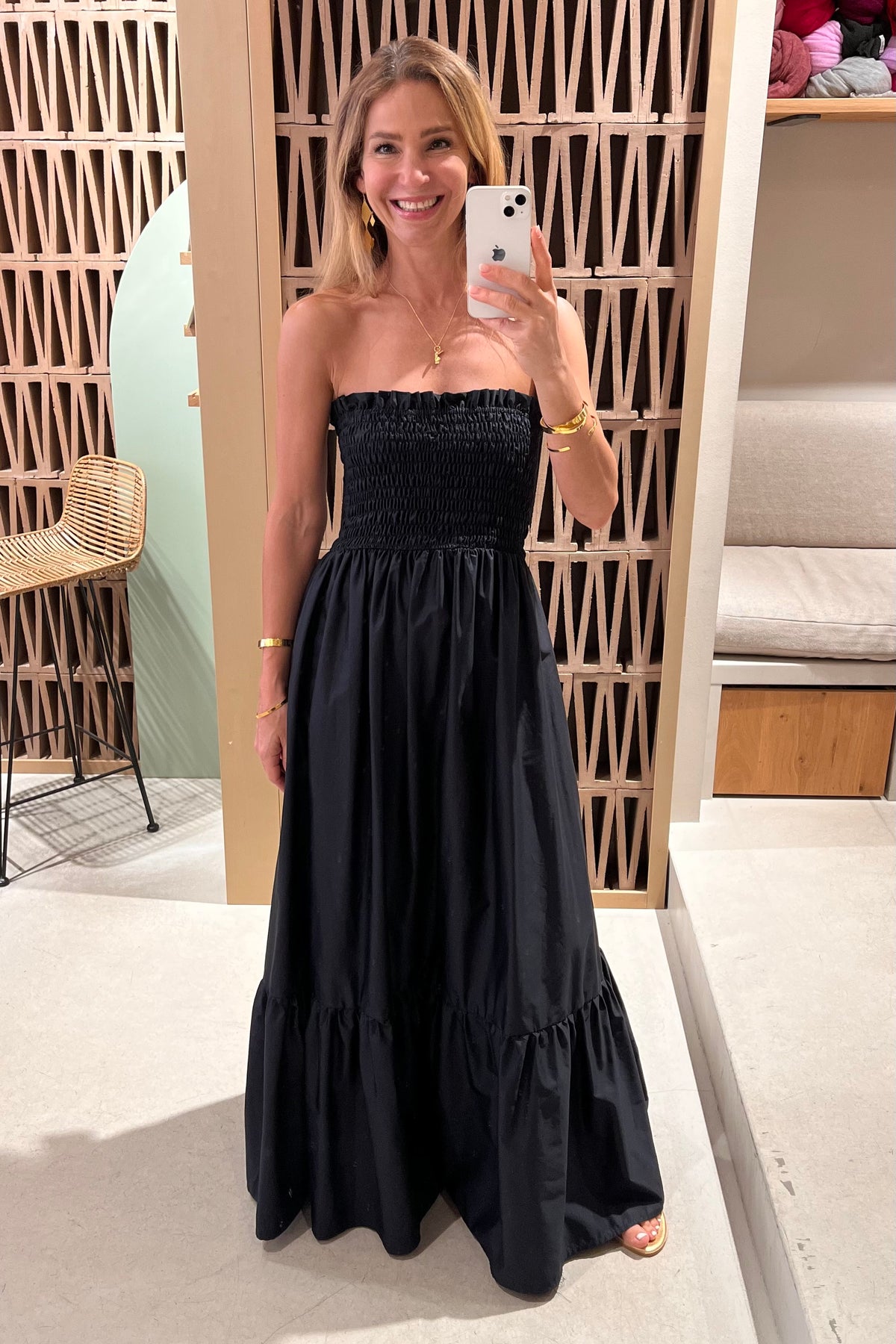 BANDEAU DRESS "ELPIS" BLACK