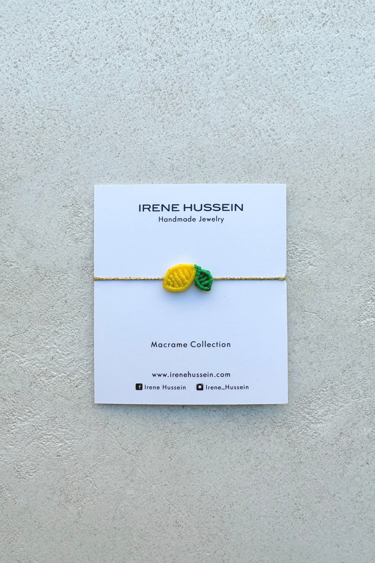 MAKRAMEE BRACELET "LEMONADE" YELLOW/GOLD