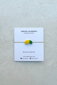 MAKRAMEE BRACELET "LEMONADE" YELLOW/GOLD
