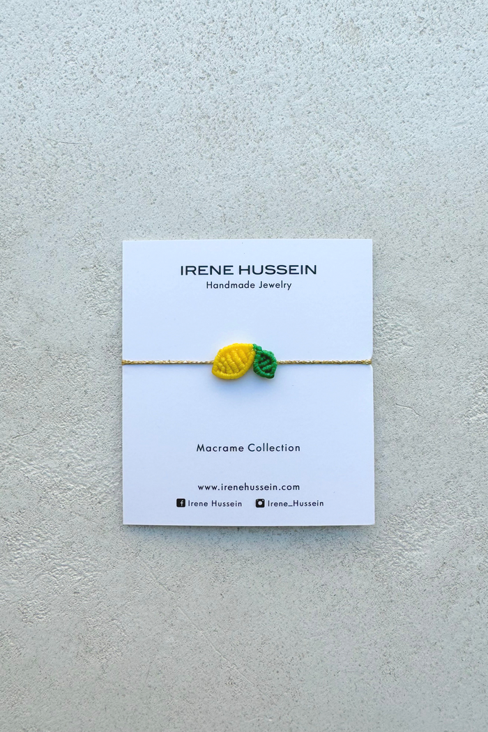 MAKRAMEE BRACELET "LEMONADE" YELLOW/GOLD