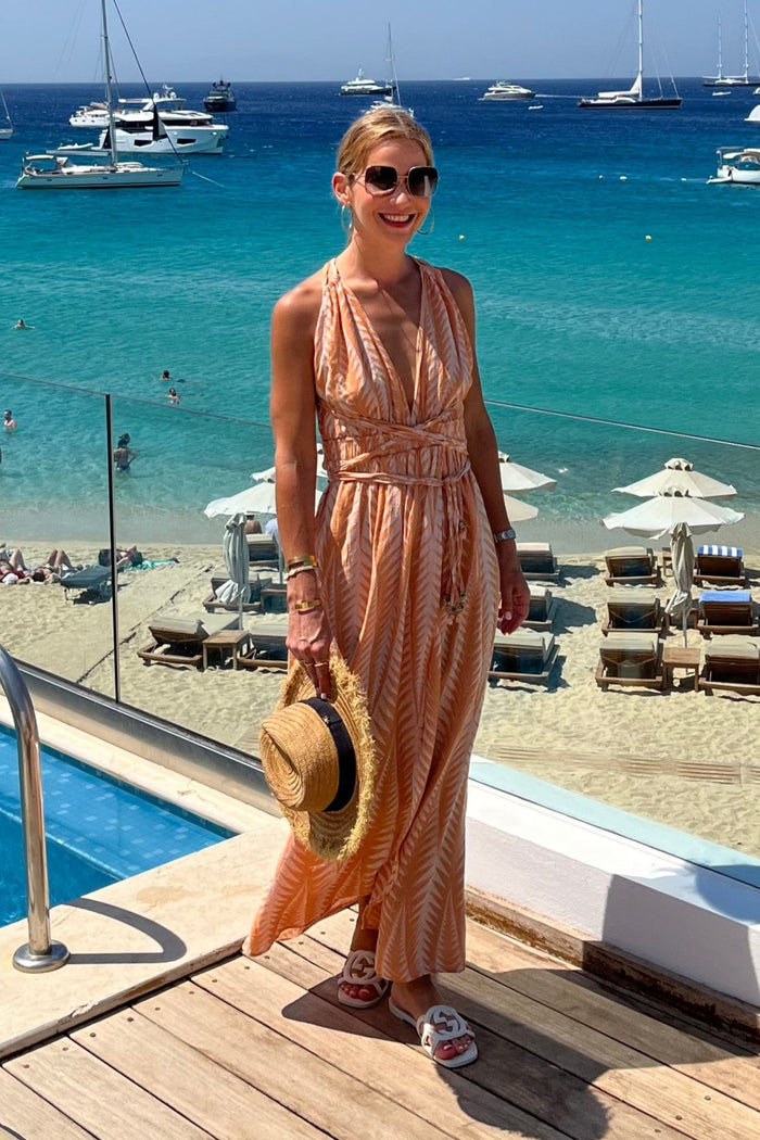 LONG NECKHOLDER DRESS "FINIKAS"