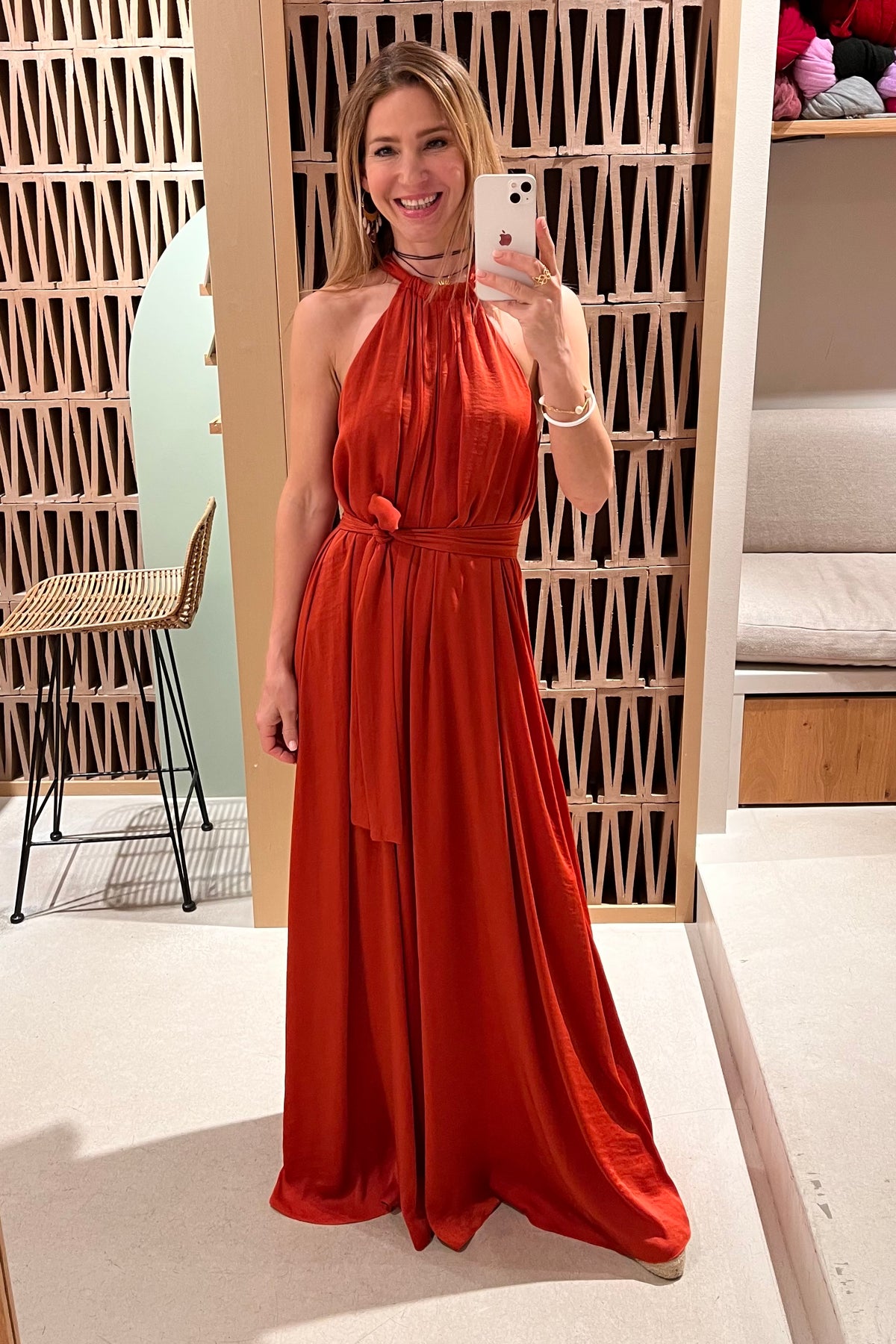 OVERSIZED LONG DRESS "ARTEMIS" BRICK