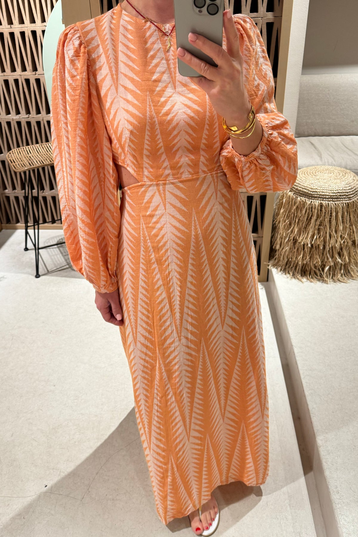 LONG DRESS WITH OPEN BACK "FINIKAS"