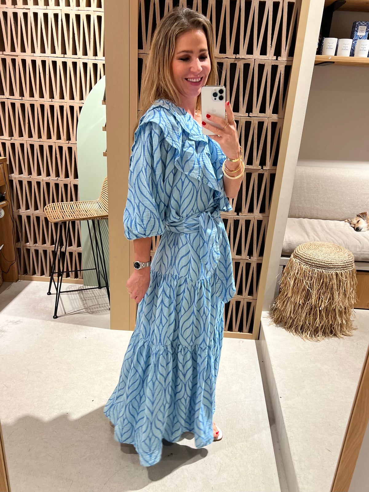 LONG ONE SHOULDER DRESS "ERIKOUSA"